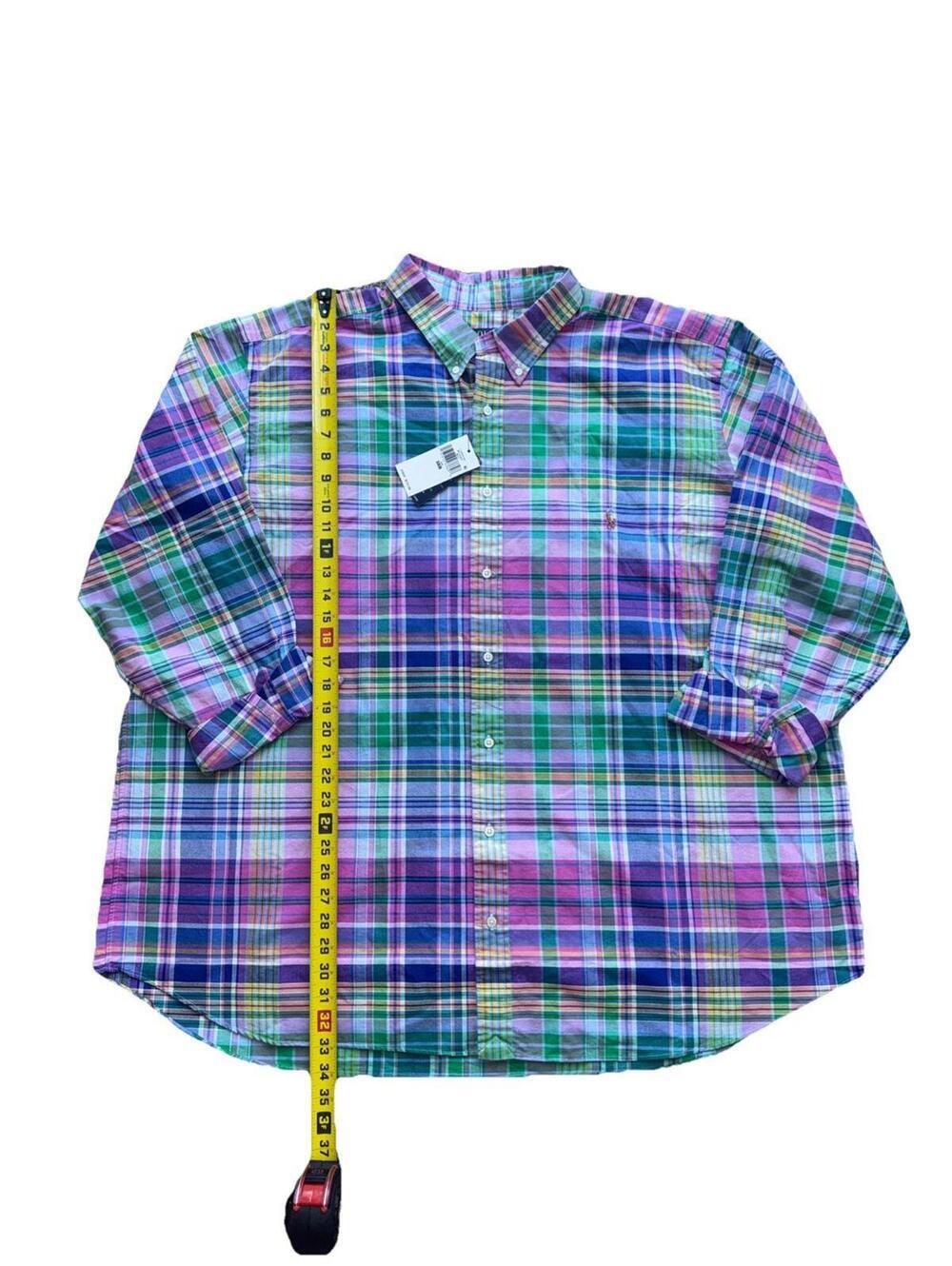 Polo Ralph Lauren Blue Pink Green Plaid Button Down Shirt Men’s 3XB NWT $125 - Picture 2 of 5